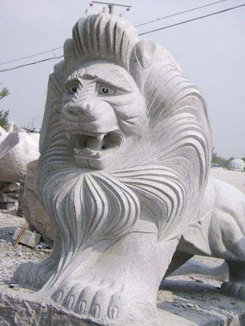 五莲花石狮子造型